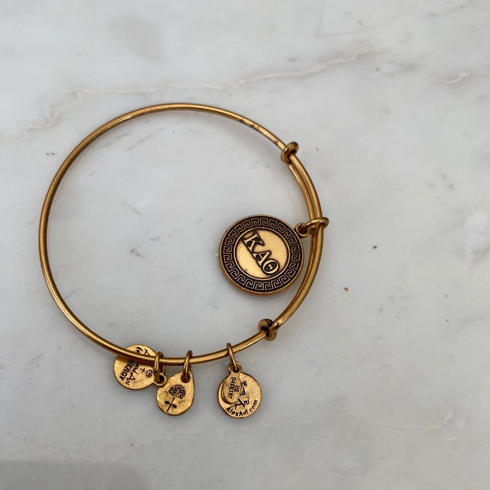 Alex and Ani Kappa Alpha Theta gold bracelet